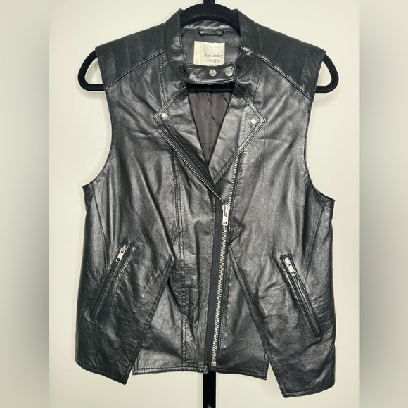 LF Stores Leather Moto Vest - Edgy Moto Style Meets Chic Fashion - Picture 1 of 10